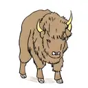bison tattoo design idea