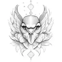 heaven bird tattoo design idea
