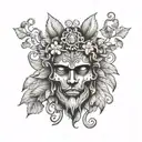 Dionysus tattoo design idea
