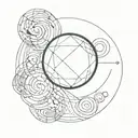 sphere of influence tattoo design idea