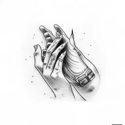 Letters on fingers tattoo representing how numb I've been feeling tattoo design idea