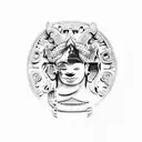 angkor wat tattoo design idea