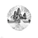 angkor wat tattoo design idea