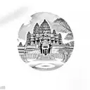 angkor wat tattoo design idea