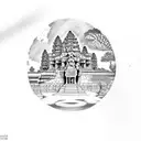 angkor wat tattoo design idea