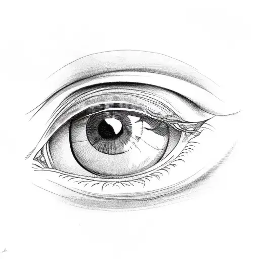 eye in triangle tattoo design idea