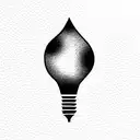 broken light bulb tattoo design idea