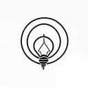 broken light bulb tattoo design idea