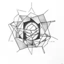 broken light bulb outside a box tattoo design idea