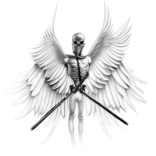 Black angel wings, Wing Tattoo Large, tattoos png | PNGEgg