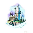 hogwarts tattoo design idea