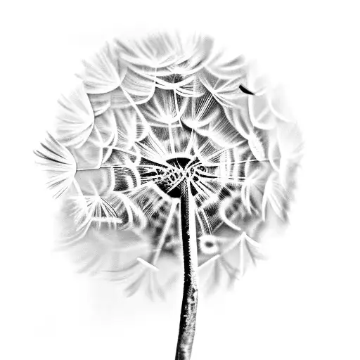 Dandelion tattoo design idea