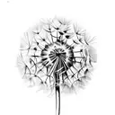 Dandelion tattoo design idea