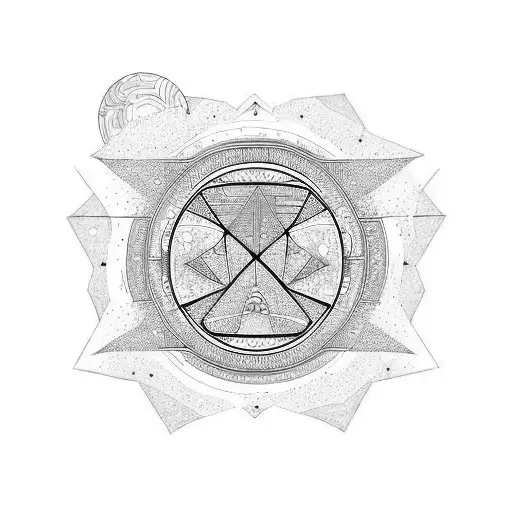 east moon tattoo design idea