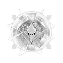 east moon tattoo design idea