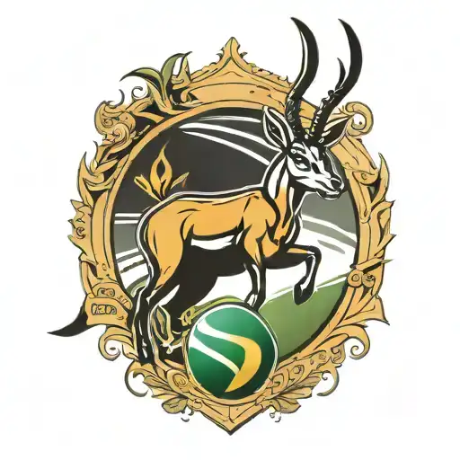 springbok rugby emblem  tattoo design idea