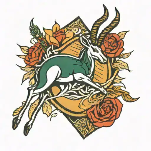springbok rugby emblem   tattoo design idea