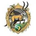 springbok rugby emblem  tattoo design idea