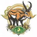 springbok rugby emblem  tattoo design idea