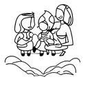 mother with twins baby girl and one boy 12 years who kiss mother  tattoo design idea