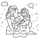 mother with twins baby girl and one boy 12 years who kiss mother  tattoo design idea