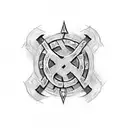 VIKING RUNE FOR STRENGTH AND LOVE tattoo design idea