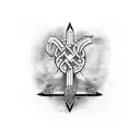 VIKING RUNE FOR STRENGTH AND LOVE tattoo design idea
