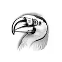 HYPERREALISTIC TOUCAN ALL COLOR tattoo design idea