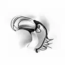 HYPERREALISTIC TOUCAN ALL COLOR tattoo design idea