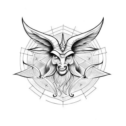 baphomet tattoo design idea