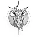 baphomet tattoo design idea