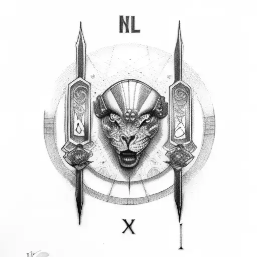 NEL and 1997 in roman numerals tattoo design idea