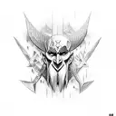 kratos mimir tattoo design idea