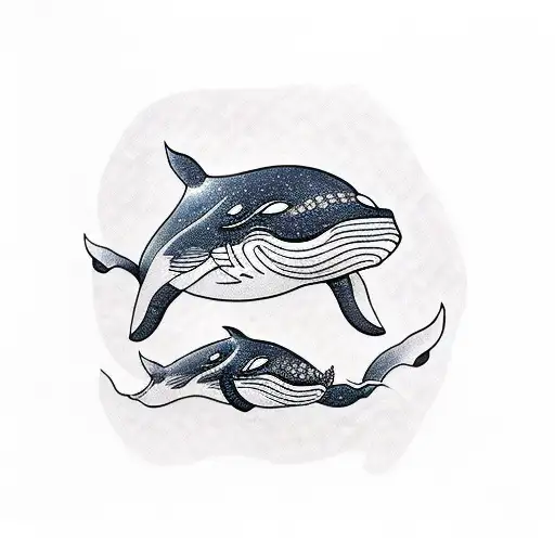 whale tattoo design idea