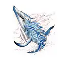 whale tattoo design idea