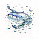 whale tattoo design idea