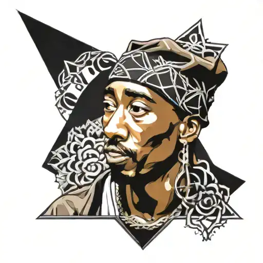 tupac shakur tattoo design idea