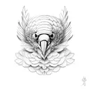 yellow-tailed black cockatoo tattoo design idea