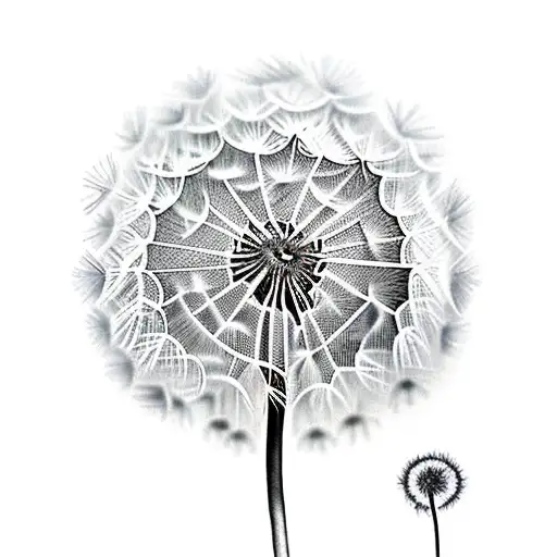 Dandelion tattoo design idea