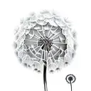 Dandelion tattoo design idea