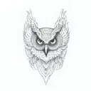 cover up tattoo above knee owl tattoo design idea