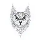 cover up tattoo above knee owl tattoo design idea