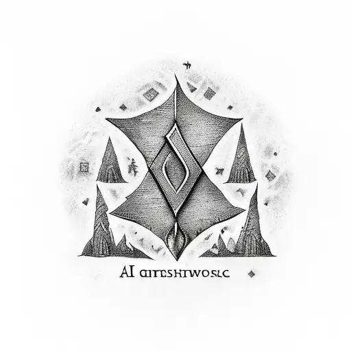 A stack of books with the symbols of Hogwarts, Districts, and the Glade engraved on their spines tattoo design idea