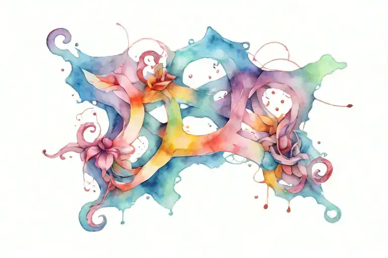 a octogon and writing on each angle tattoo design idea