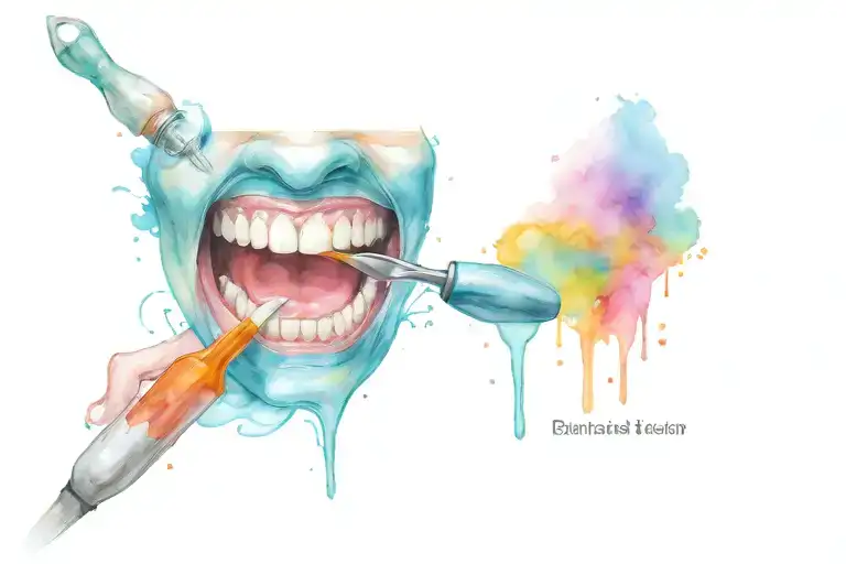 dentist tattoo design idea