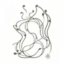 frisson visualized, the shiver you get of excitement or reward based tattoo design idea