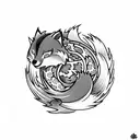 firefox  tattoo design idea