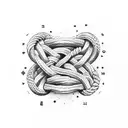 rope climbing breath symbol tattoo design idea