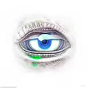 alien face tattoo design idea