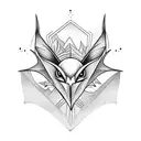 Bat tattoo design idea